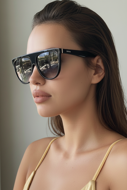Women's Gradient Lens Full Frame Shades Unisex Sunglasses
