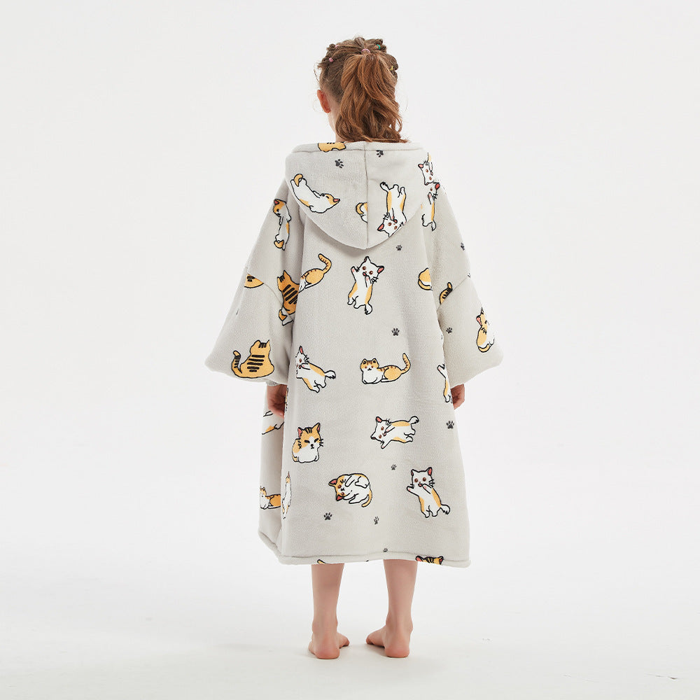 The Slacker Pullover: Hooded Blanket Sweater for Teens