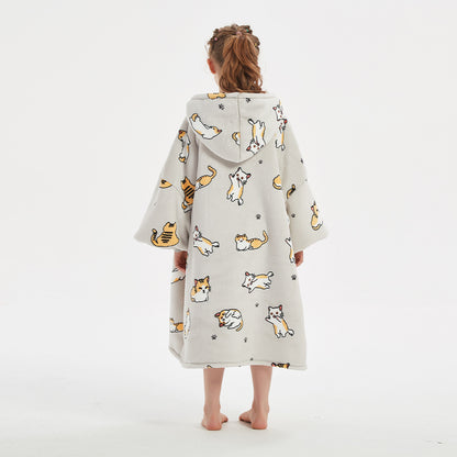 The Slacker Pullover: Hooded Blanket Sweater for Teens