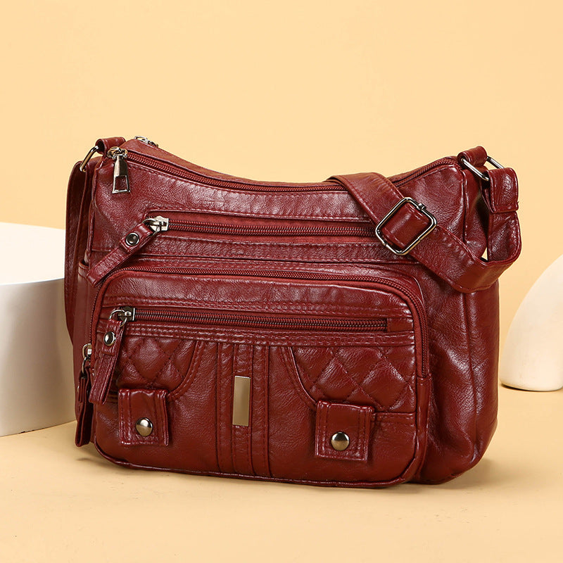 New Washed Fashion All-match Shoulder Messenger Bag