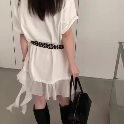 Double Layer Pin Buckle Accessories Leather Belt