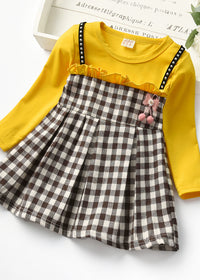Rivet Fake Two Pieces Yellow