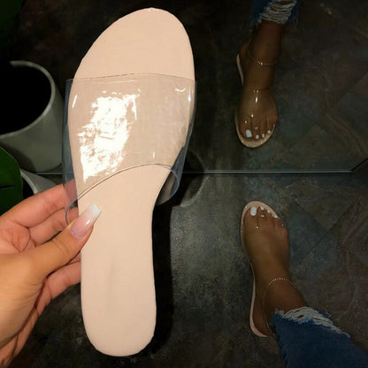 Flat Satin Cloth Slippers Female Cashew Flower Beach Sandals And Slippers