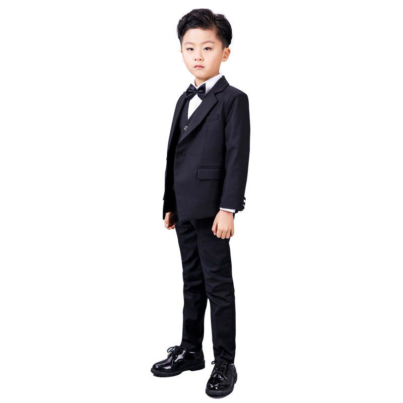 Ceremonial Midnight Black Formal Gala Suit