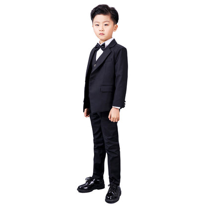 Ceremonial Midnight Black Formal Gala Suit
