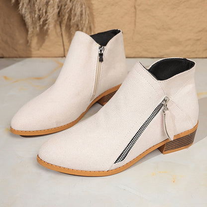 Suede European And American Style Women's Ankle Boots
