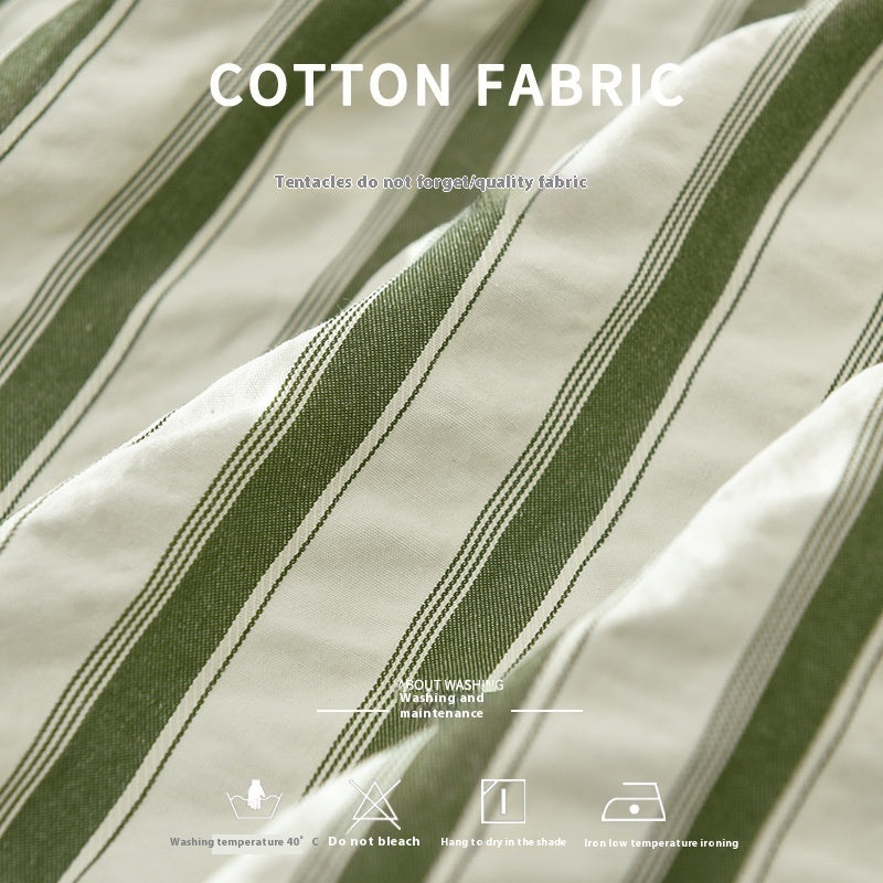 Japanese Minimalist Stripe Long Sleeve Fashion Shirt