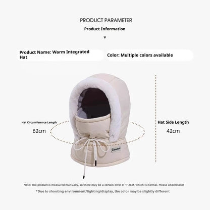 Cold-proof Ushanka Thick Mask Integrated Wind-proof Cap