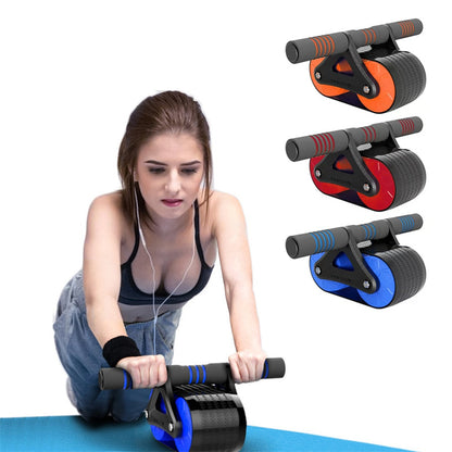 AbRoller Pro: Double Wheel Automatic Rebound Ab Wheel Roller for Men & Women