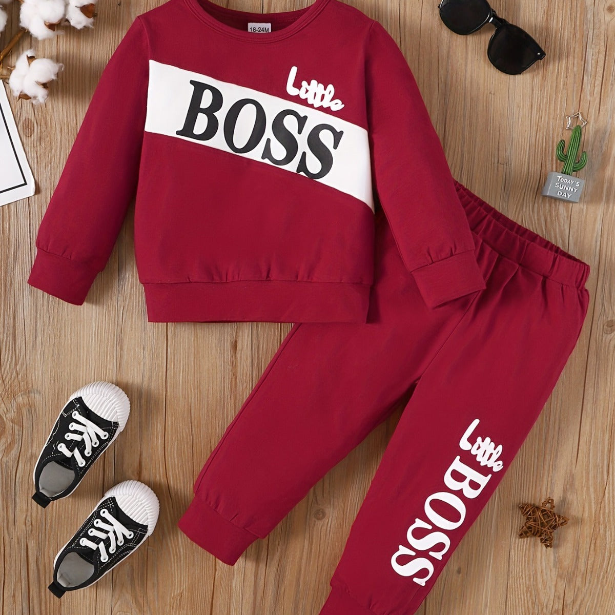 Typographic Statement Boys Occasion Set