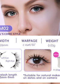 EM023 Eyelash White Clip
