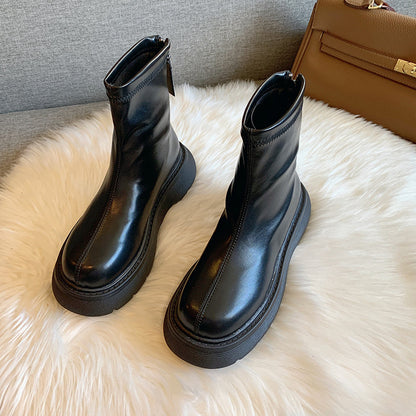 Women's Plush Warm Autumn And Winter Thick Soled Boots