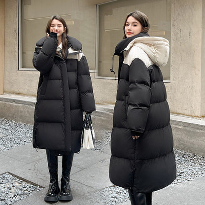 Thick Fashion Overknee Long Down Cotton Jacket Coat