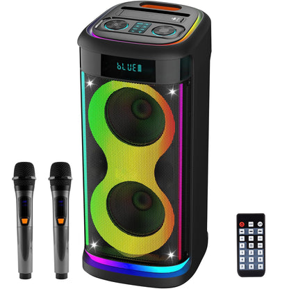 The Arena Pro: Party Speaker with LED & Wireless Mic
