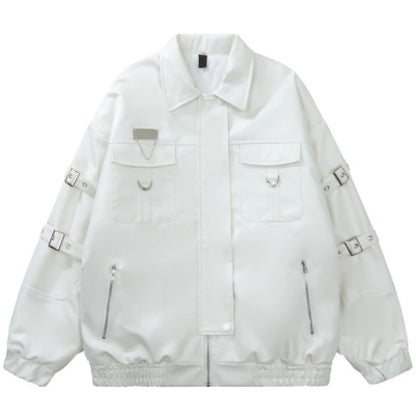High Street Hot Sale PU Leather Jacket Coat Streetwise Luxury