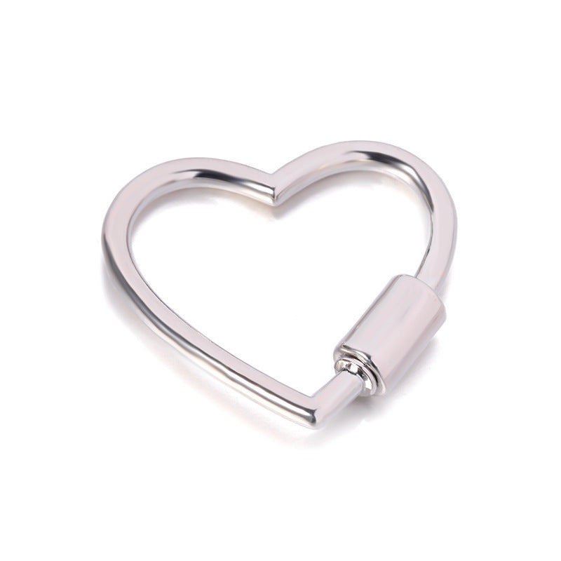 Alloy Decorative Heart-shaped Connection Buckle Accessories