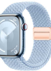 Light blue rose gold buckle