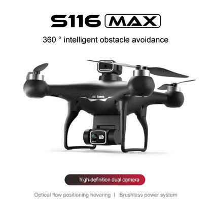 S116 Brushless Drone With Four-Way Obstacle Avoidance, HD Aerial Photography, Optical Flow Positioning, Remote Control, Long Battery Life