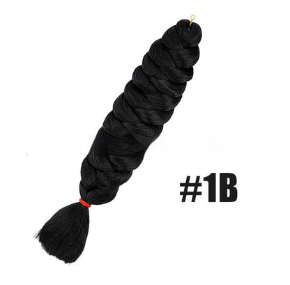 High Temperature Fiber Wig Black And Golden Braids Hair Extension Big Braids