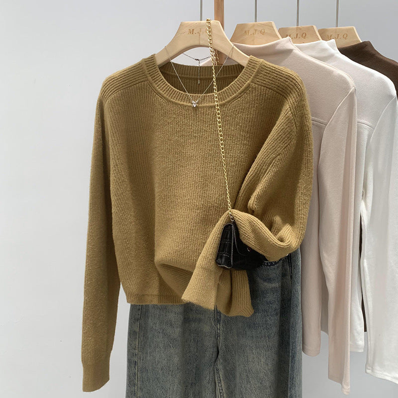 Simple Casual All-match Sweater Top