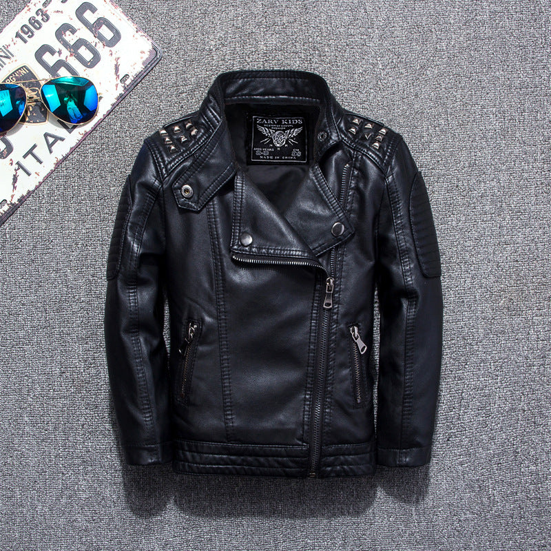 The Minimal Leather: Fashion Casual Solid-Color Leather Jacket