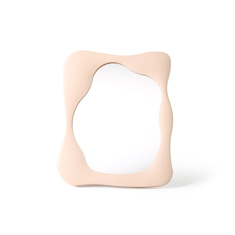 Simple Special-shaped Living Room Cosmetic Mirror Desktop Plastic Irregular Cosmetic Mirror