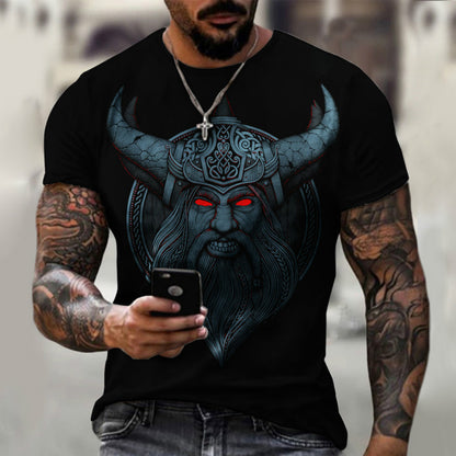 Digital 3D Graphic Narrative Casual Mens T-Shirt