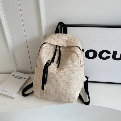 Minimalist Nylon Waterproof Schoolbag All-match Simple Leisure