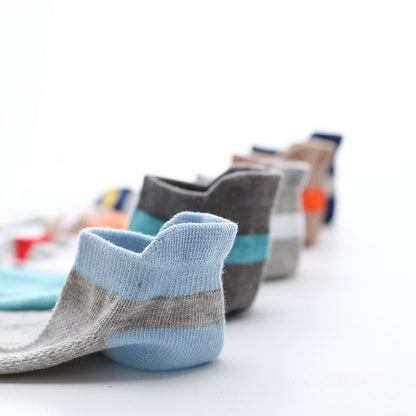 The Summer Lattice: Thin Mesh-Breathable Cotton Boat Socks