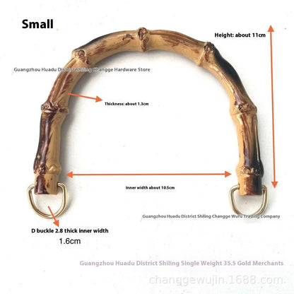 Bamboo Handle Luggage Accessories Plastic Snap Hoy