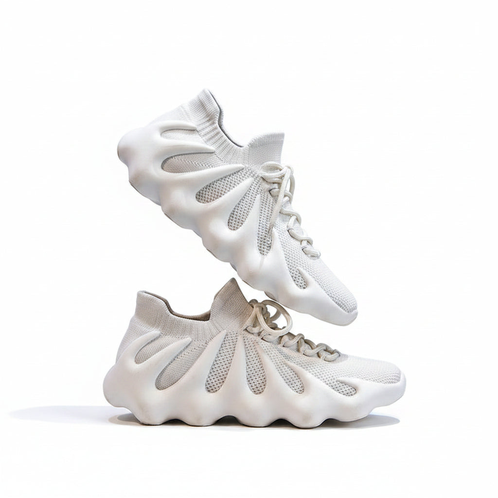 White Dynamic Sneaker