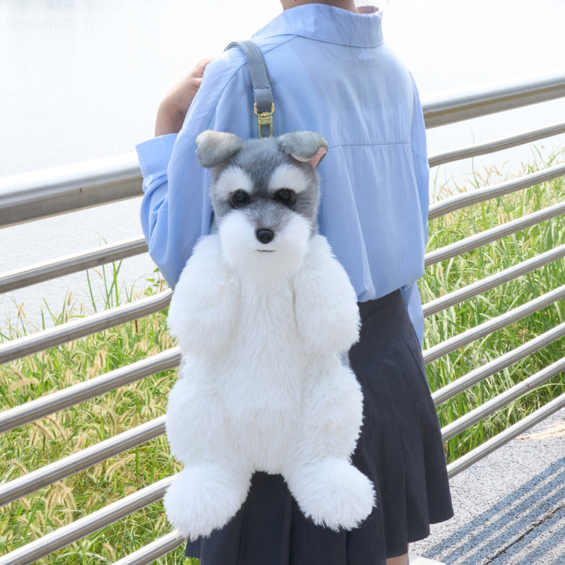 Schnauzer Artificial Dog Backpack Cartoon Puppy Doll