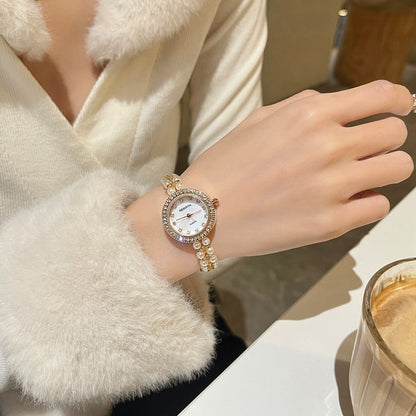 Women's Bracelet Vintage Freshwater Pearl Watch