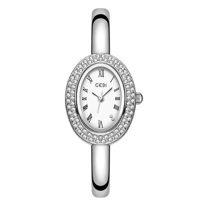 Niche Oval Bathtub Bracelet Women's Watch
