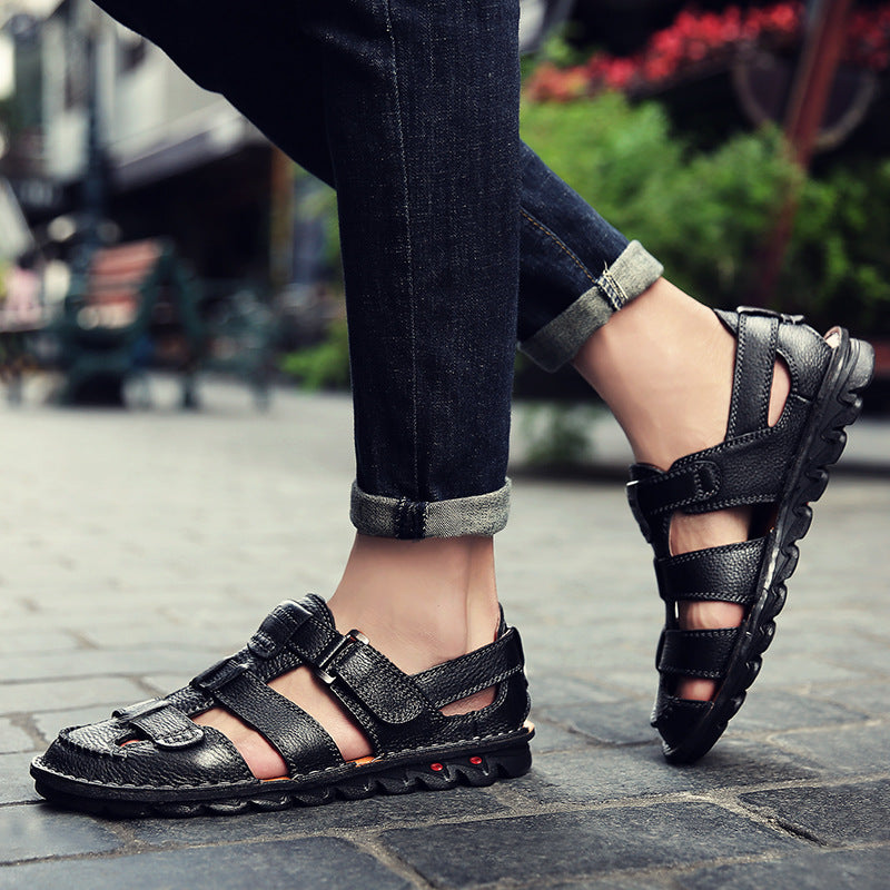 Non-Slip Sovereign: Men’s Baotou Performance Beach Sandals