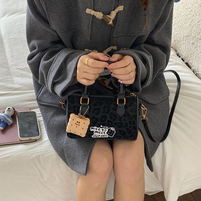 Bag Messenger Bag Female Textured Handbag Boston