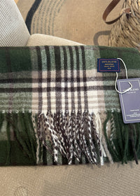 06 Dark Green And White Plaid
