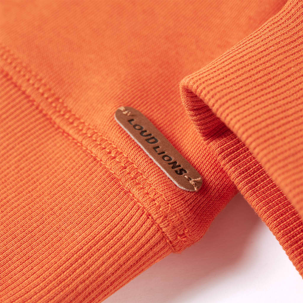 The Sunset Duo: Dark Orange & Medium Blue Sweatshirt Set