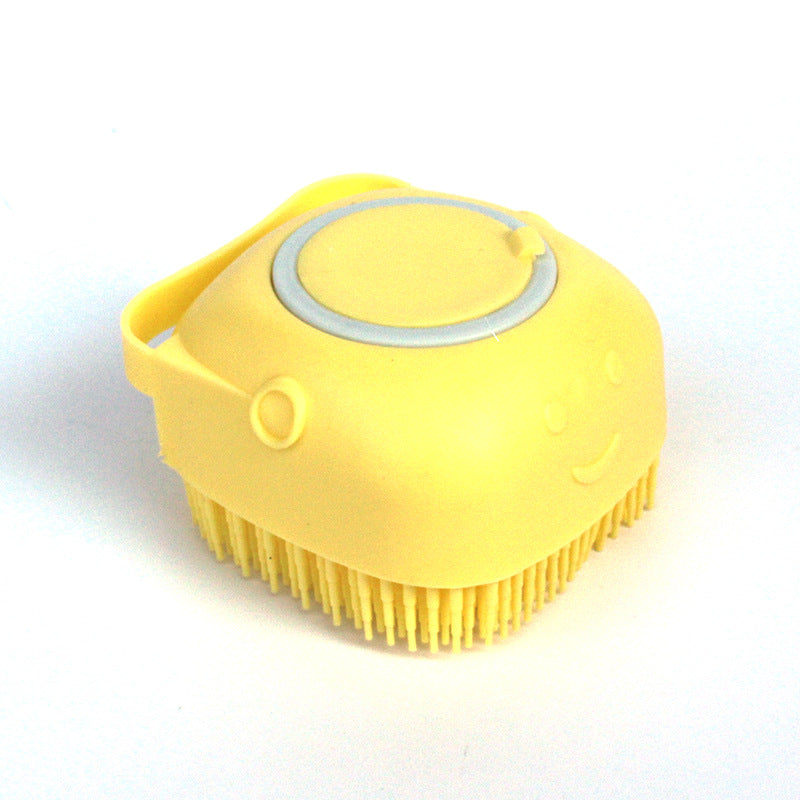 Silicone Pet Bathing & Massage Glove | Shampoo Dispensing Grooming Brush for Dogs & Cats