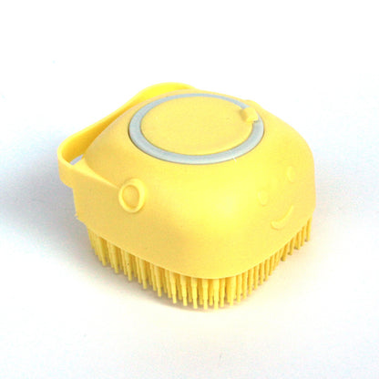 Silicone Pet Bathing & Massage Glove | Shampoo Dispensing Grooming Brush for Dogs & Cats