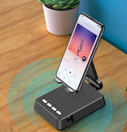 The Broadcaster Pro: HD Mic Smart Phone Stand Speaker