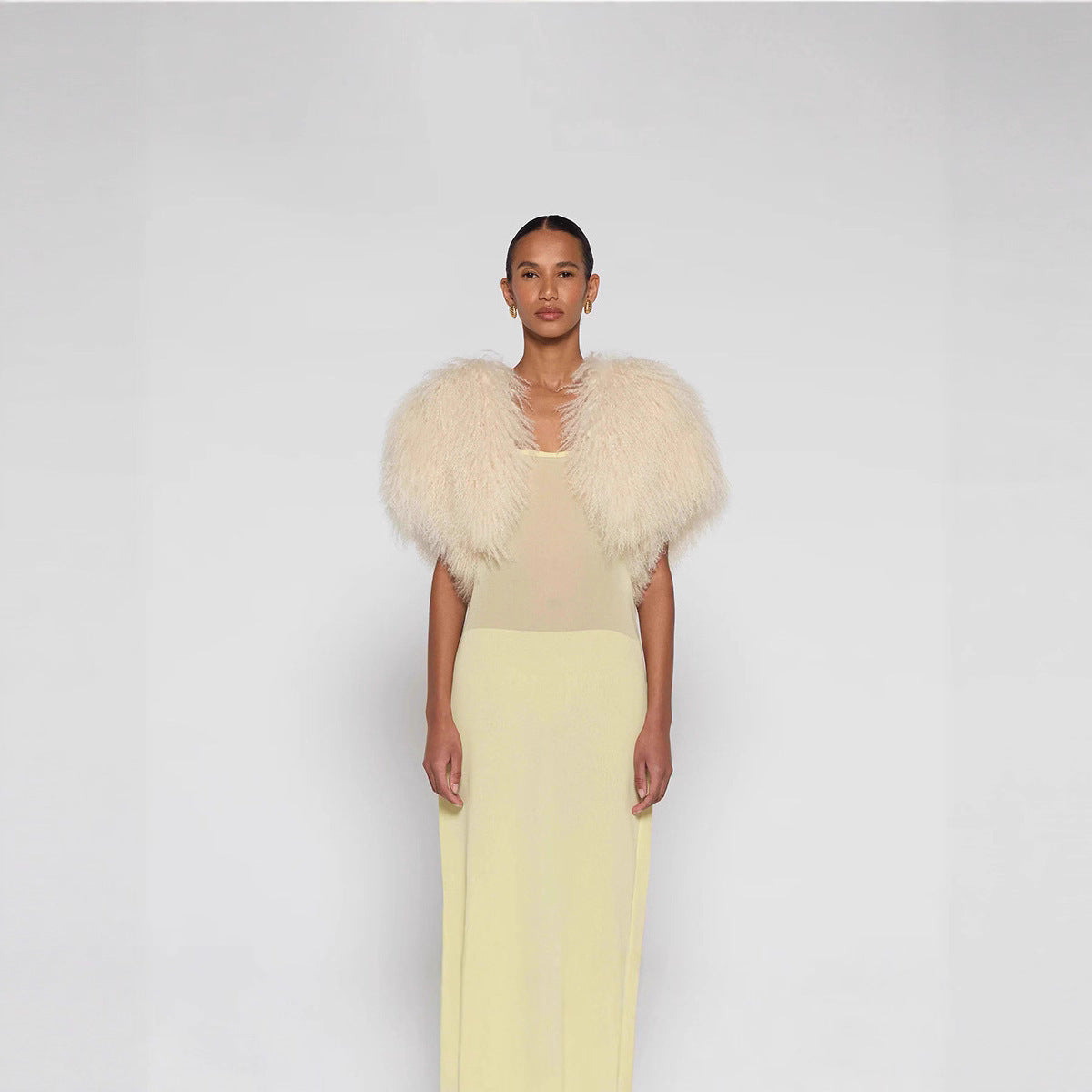 Autumn And Winter Fur Coat Female Cape And Shawl Imitation Fur Artificial Wool Props