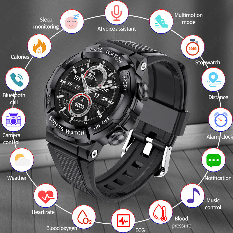 The Oxygen Link: Sleep & Bluetooth Calling Health Watch