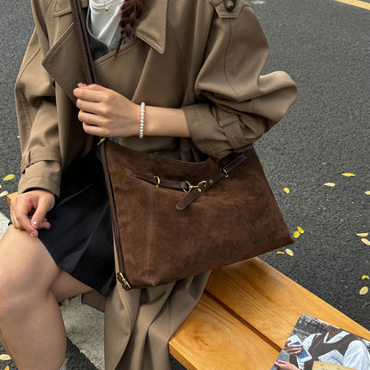 Frosted Double-pass Crossbody Bag