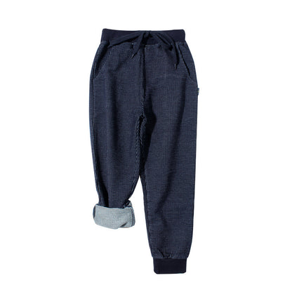 Nordic Knit Hybrid Casual Relaxation Trousers