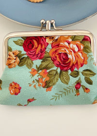 Medium Double Rose Blue 1pc