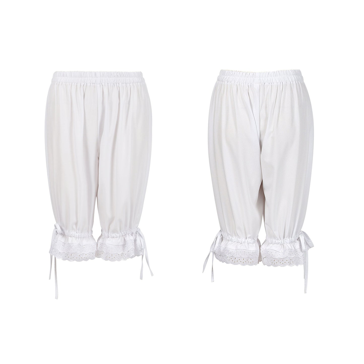 European And American Solid Color Lace Loose Women's Pants Bloomers Lace Shorts Large Size