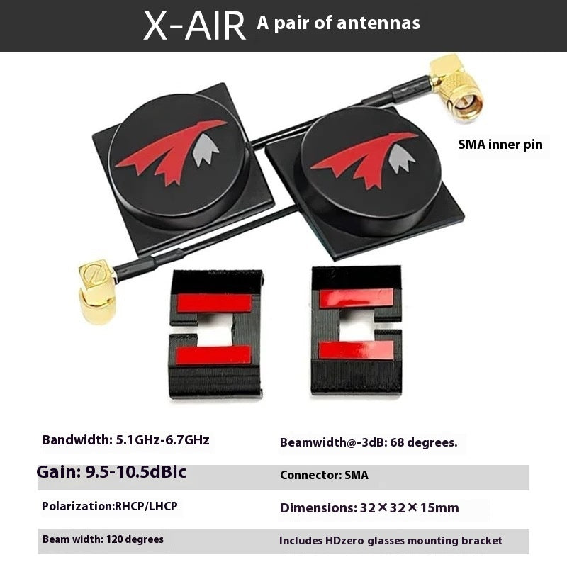 TRUERC X-AIR MKII Antenna Antenna Glasses Reception