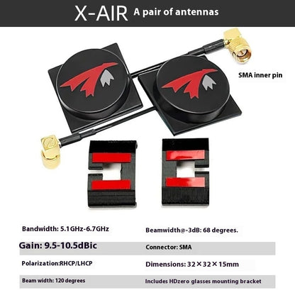 TRUERC X-AIR MKII Antenna Antenna Glasses Reception