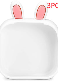 Rabbit ears white 3PC